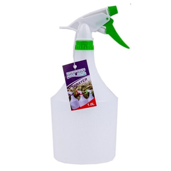 6x Mist Spray Bottle 1L Plastic Trigger Water Dispenser Flower Plant Garden
