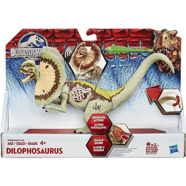 Hasbro Jurassic World Dilophosaurus Figure With Lights and Sound 4+