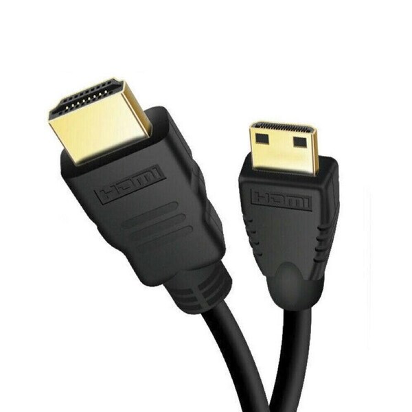 Mini HDMI to HDMI Cable V1.4 3D with Ethernet HD 1080p Tablet Smart Phone 2M