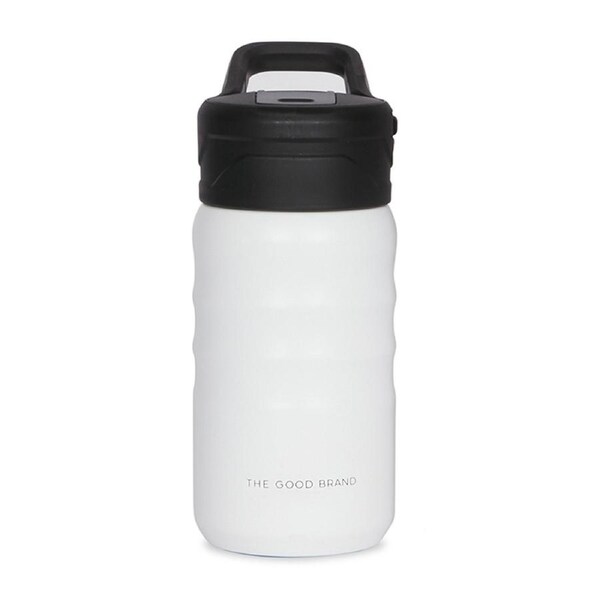 The Good Brand 355ml Stainless Steel Insulated Drink Bottle Double Wall White