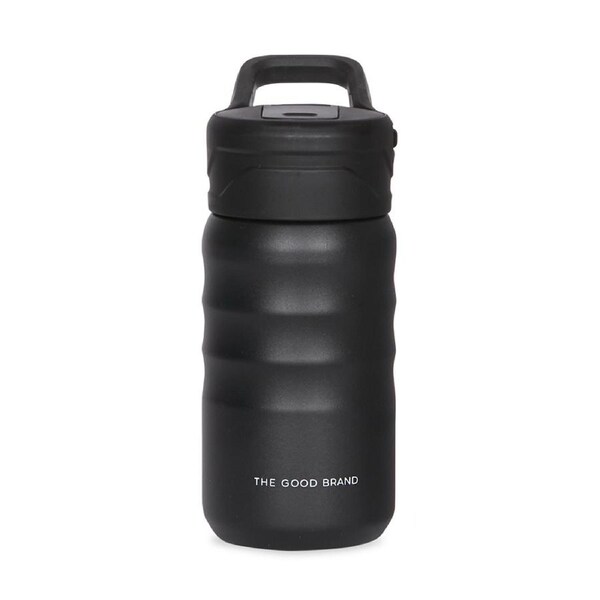 The Good Brand 355mlStainless Steel Insulated Drink Bottle Double Wall Black