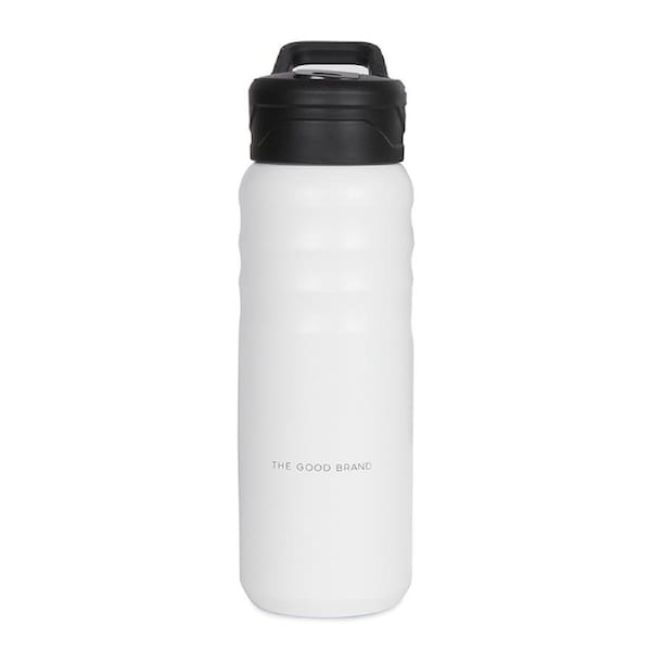 The Good Brand 709ml Stainless Steel Insulated Hot/Cold Drink Bottle w/Lid White