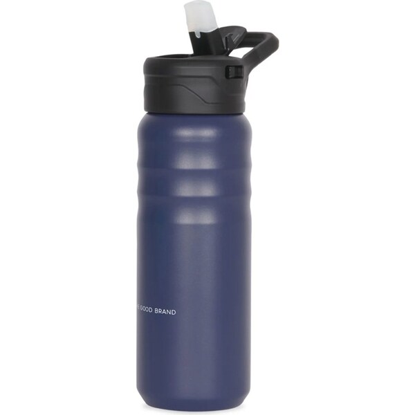 The Good Brand 709ml Stainless Steel Insulated Hot/Cold Drink Bottle w/Lid Navy