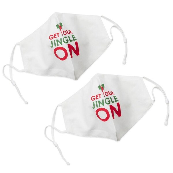 2x The Good Brand Reusable Breathable Xmas Edition Facemask Get Your Jingle On