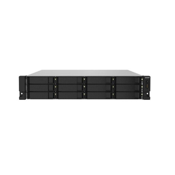QNAP TS-1232PXU-RP-4G 12 Bay NAS AL-324 quad-core 1.7 GHz processor, 4GB RAM 2 x10GbE SFP+ redundant power 4xUSB3.2 rackmount Hot-swappable