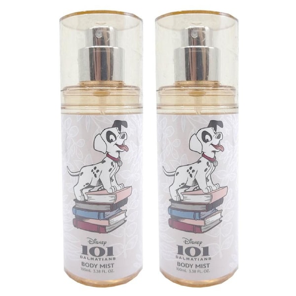 2PK 101 Dalmatians 100ml Body Mist Perfume Fragrance/Perfume Soft Scent Kids 6y+