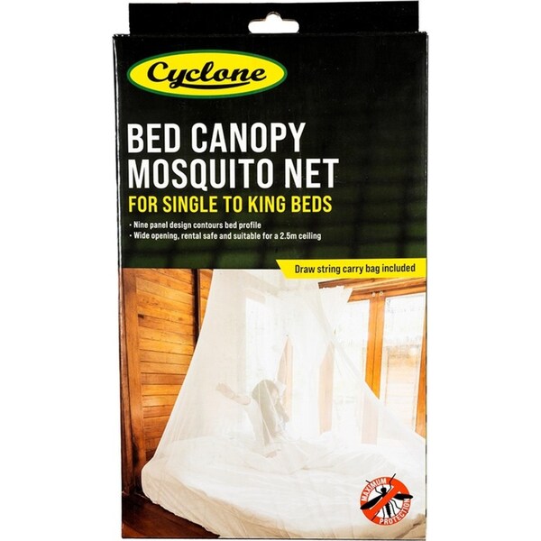 Cyclone King Bed Size Mosquito/Insect Protective Net 2.5m Light Polyester Mesh