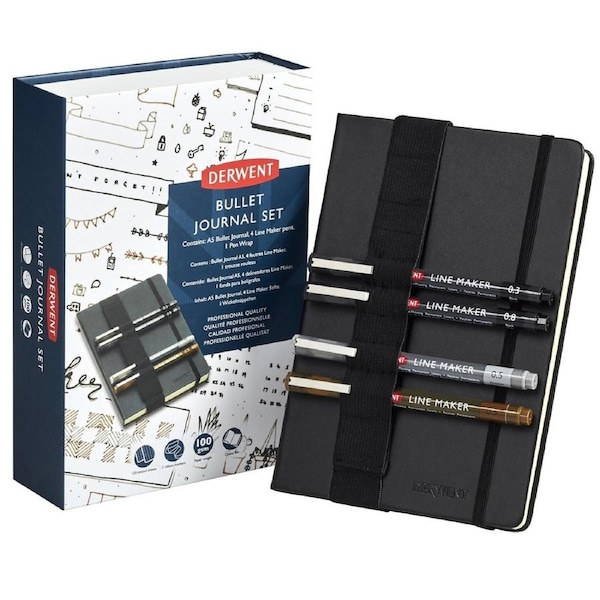 Derwent A5 Bullet Dotted Journal Set Line Markers