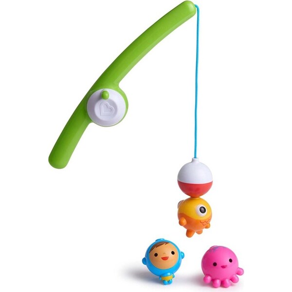 Munchkin Fishin' Baby Fun Bathtime Magnetic Educational Bath Fishing Toy 2+