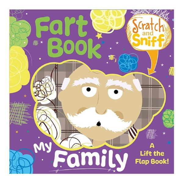 Buddy & Barney Scratch n Sniff Fart Flip Book Family Kids/Children Activity 1y+