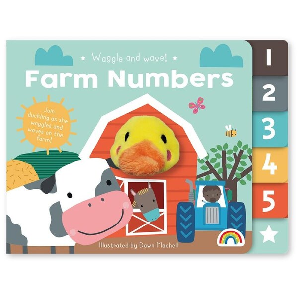 Really Decent Books Waggle & Wave Farm Numbers Kids/Toddler Learning Book 1y+