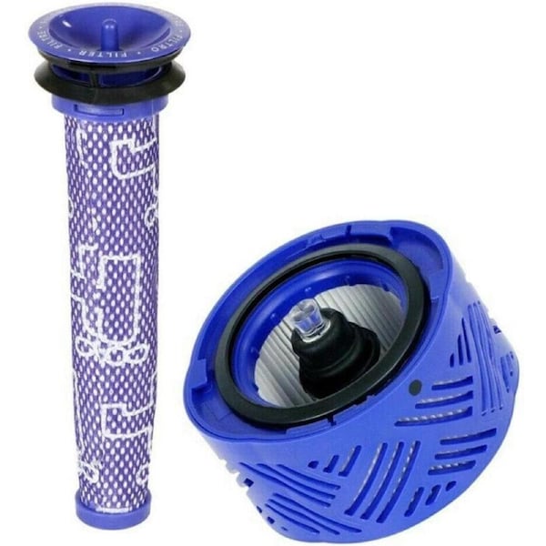 Pre Filter + HEPA Post-Filter Replacement Part Filter for Dyson V6 Absolute Cordless Stick Vacuum. Replaces Part # 965661-01 and 966741-01