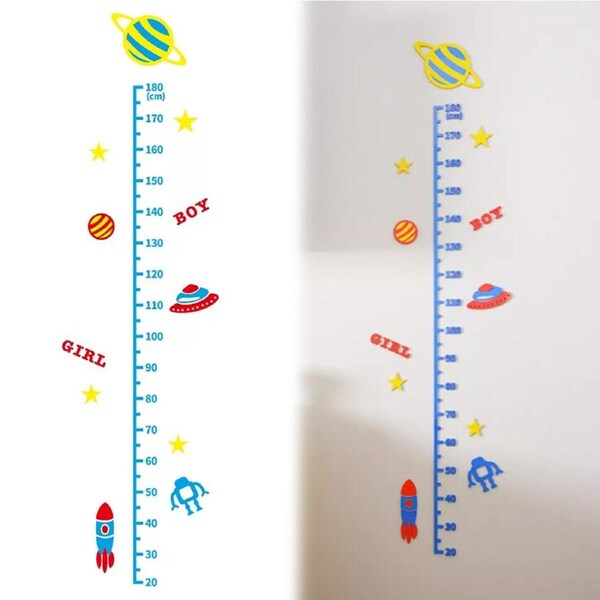 Measurement Ruler Chart Wall Sticker Nursery Kids Growth Height Removable