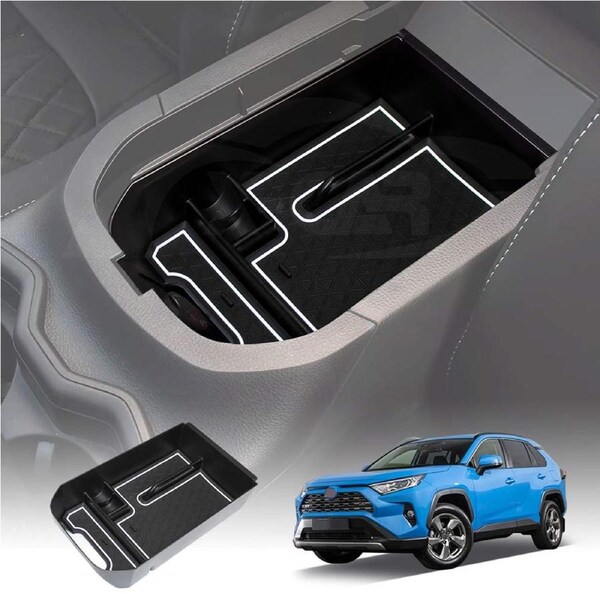 Centre Console Armrest Organizer Tray for Toyota RAV4 2019-2025 Storage Box Accessories