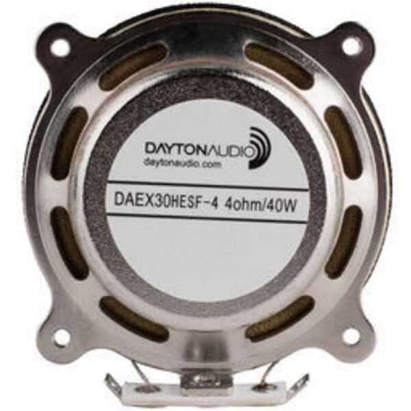 Dayton Audio 30mm 40W 4 Ohm High Efficiency Steered Flux Exciter Silver
