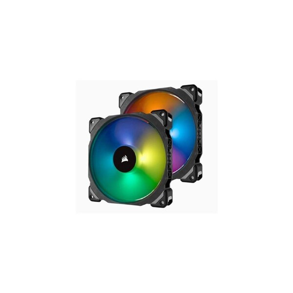 Corsair ML140 PRO RGB 2 Fan Pack with Lighting Node Pro, 140mm Premium Magnetic