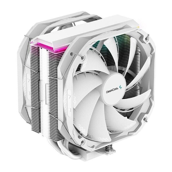 DeepCool AS500 PLUS White CPU Cooler Single Tower, Five Heat Pipe Design High