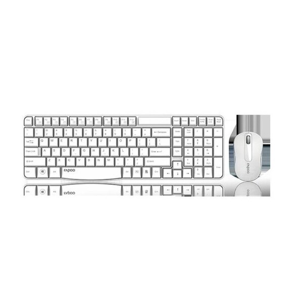 RAPOO X1800S 2.4GHz Wireless Optical Keyboard Mouse Combo Black - 1000DPI Nano