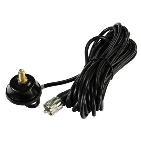 AERPRO CBBL1 477Mhz & 27Mhz Radio Antenna Base & PL259 Connector Lead 5m Black