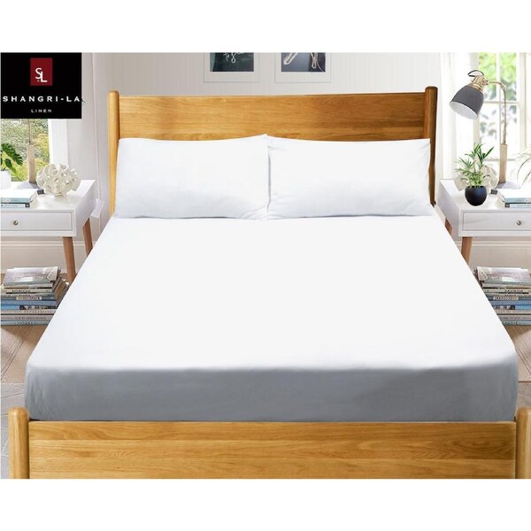 Shangri-La Linen 2000TC Cooling Fitted Sheet Combo Set King / Silver