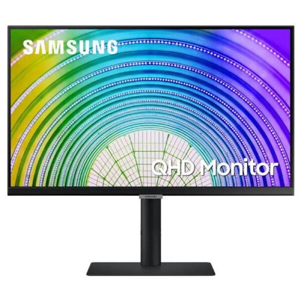 Samsung S6U 24' 2K QHD 75Hz FreeSync HDR10 IPS Monitor USB-C LAN 2560x1440 5ms Height Adjust Tilt Swivel Pivot DisplayPort HDMI 3xUSB-A VESA PiP PbP