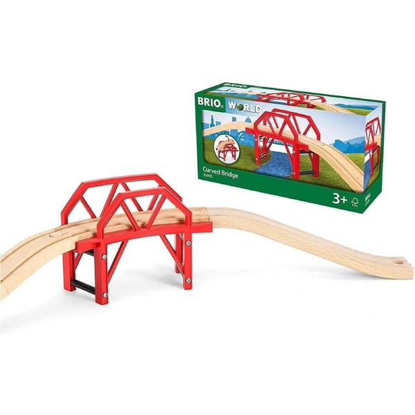 Brio World Curved Bridge 4pc 33699