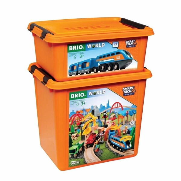 Brio World Smart Tech Sound Action Tunnel Deluxe Set 91pc 33977