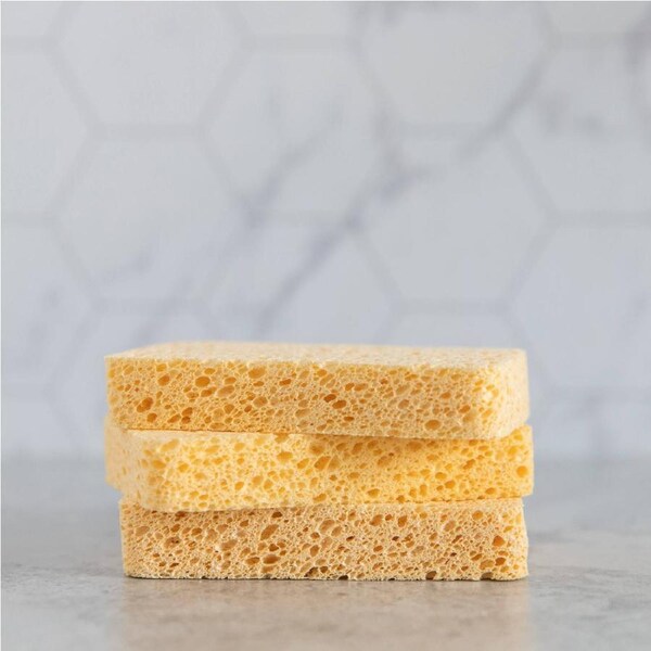 Cellulose Dish & Cleaning Sponge - pack of 3 - Green Essentials