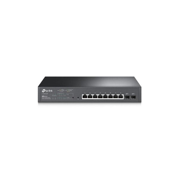 TP-Link TL-SG2210MP 10-Port Gigabit Smart Switch with 8-Port PoE+ 1xFan 14.9Mpps Support Omada SDN, 802.1p CoS/DSCP QOS, IGMP Snoop Rack Mountable
