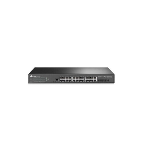 TP-Link TL-SG3428X JetStream 24-Port Gigabit L2+ Managed Switch with 4 10GE SFP+ Slots IGMP Snooping Omada Rack Mountable Fanless