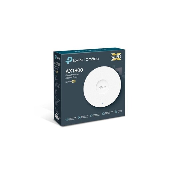TP-Link EAP620 HD AX1800 Wireless Dual Band Ceiling Mount Access Point, 1201Mbps @ 5GHz Omada, OFDMA, MU-MIMO, QoS, Mountable
