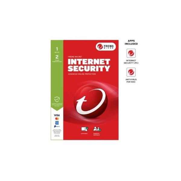 Trend Micro Internet Security (1 Device) 2Yr Retail Mini Box Auto Renew
