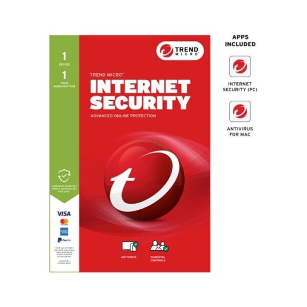 Trend Micro Internet Security (1 Device) 1Yr Retail Mini Box Auto Renew