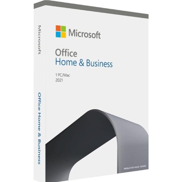Microsoft Office Home and Business 2021 English APAC Medialess Retail New. Word, Excel, Power Point, Outlook for PC and Mac