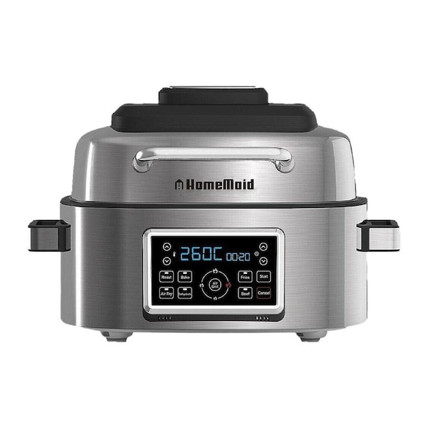 Homemaid Digital 6L Air Fryer and Grill Stainless Steel Housing LED Display