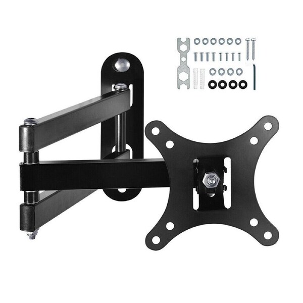Tilt Swivel TV Wall Mount Bracket LCD LED Monitor 14,21,22,27, VESA 100