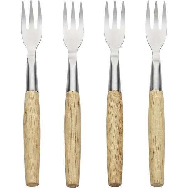 4pc Ecology 16cm Alto Tapas Forks Set Cutlery Tableware Kitchen Serving Utensil