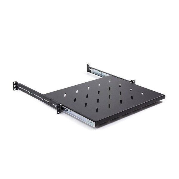 LDR Sliding 1U Shelf Recommended for 450mm to 600mm Deep Server Racks, Supports