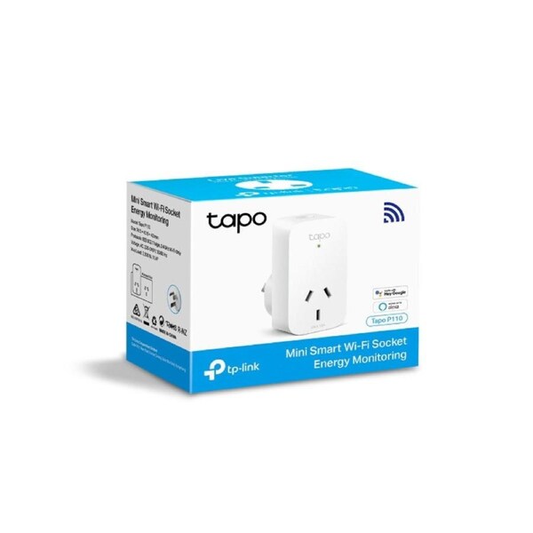 TP-Link Tapo P110 Mini Smart Wi-Fi Socket, Energy Monitoring, Tapo App, Remote