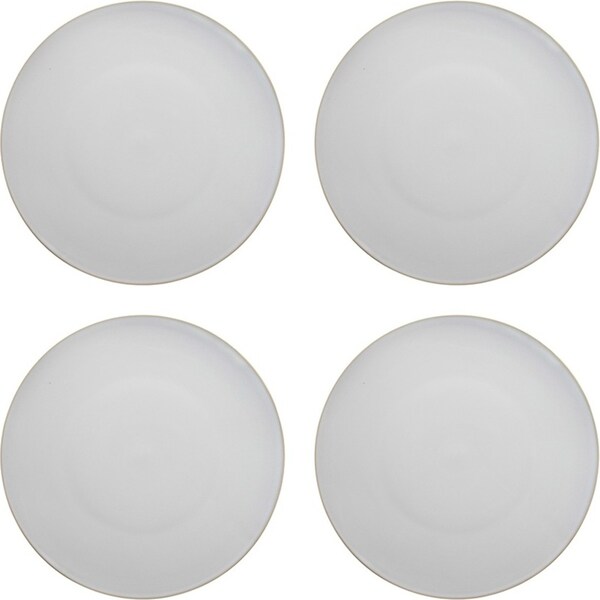 4x Ecology 29cm Circa Dinner Round Plate Food/Salad Platter Stoneware Dish Chalk