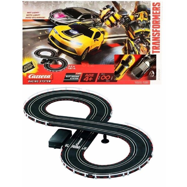 Transformers RC IR Remote Control Slot Car Race 4+ Carrera Bumblebee Lockdown