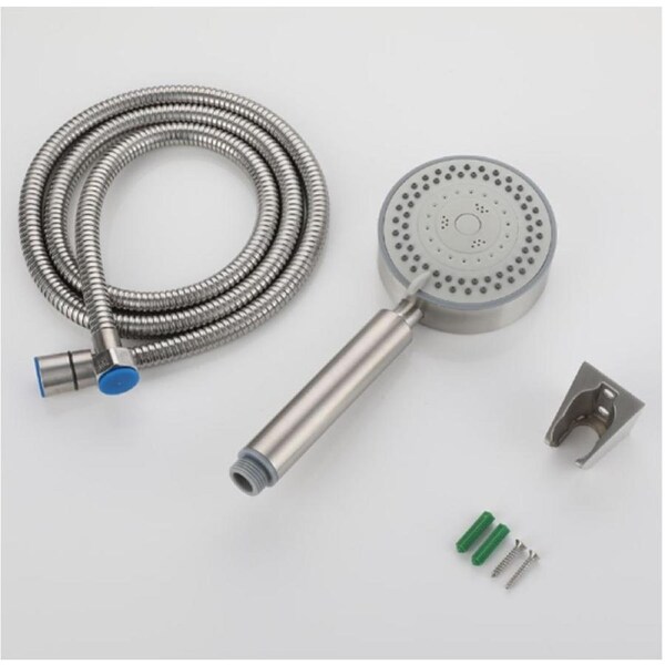 Ozoffer Stainless Steel 5 Gear Adjustable Shower Head with 1.5m Hose