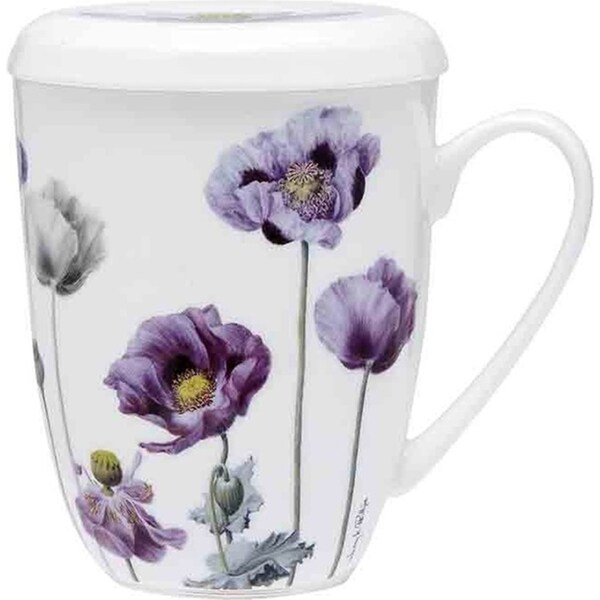 3pc Ashdene Purple Poppies Tea Infuser Set Australian War Memorial Edition