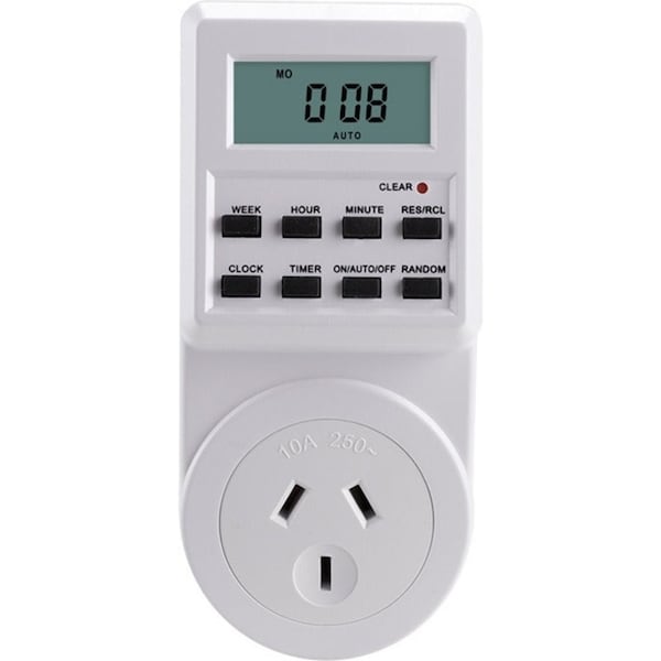 240V Digital Timer Switch Automation Power Socket Electric Countdown Timer AU with LCD
