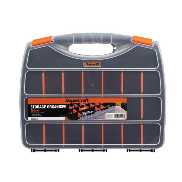 Supercraft Small Parts/Screws/Bolt Storage Organiser 380mm 21 Compartments