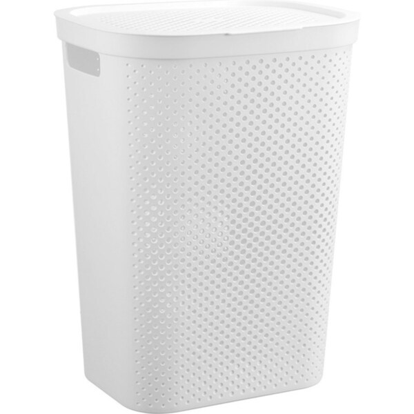 Boxsweden Hudson 60L Laundry Clothes Hamper Storage w/ Lid Assorted