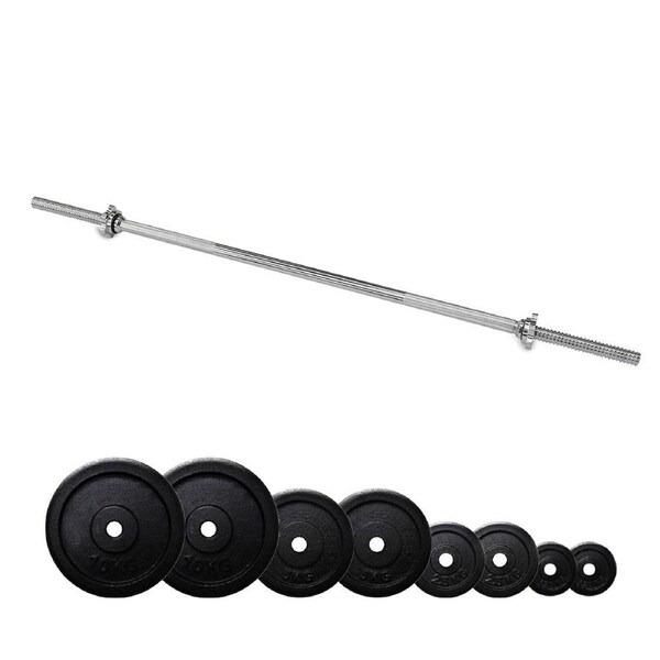 Barbell Set 40kg with 1.2m Barbell and Screw Locks