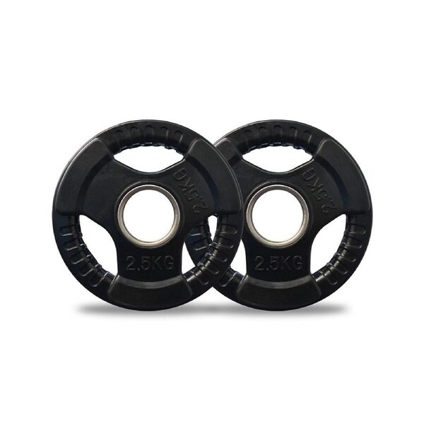 2.5kg Olympic Rubber Weight Plates Pair