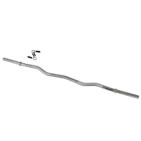 Standard Ez-curl Barbell with clips