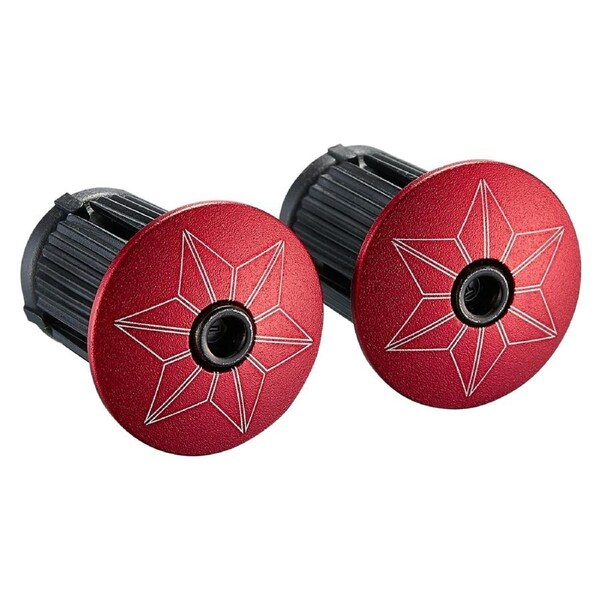 Supacaz Star Plugz Anodized Red - Red Size -